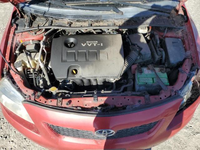 2T1BU4EE8AC418080 - 2010 TOYOTA COROLLA BASE 红色 照片 11