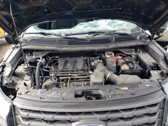 1FM5K8ARXJGC96743 - 2018 FORD EXPLORER POLICE INTERCEPTOR BLACK photo 11