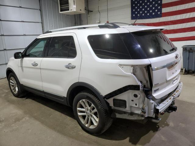 1FM5K8D83FGA43743 - 2015 FORD EXPLORER XLT WHITE photo 2