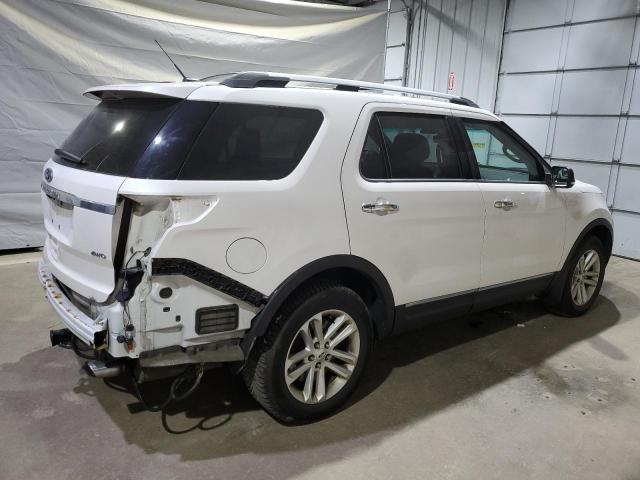 1FM5K8D83FGA43743 - 2015 FORD EXPLORER XLT WHITE photo 3