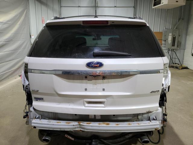 1FM5K8D83FGA43743 - 2015 FORD EXPLORER XLT WHITE photo 6
