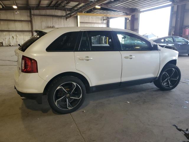 2FMDK4JC5DBB20484 - 2013 FORD EDGE SEL WHITE photo 3