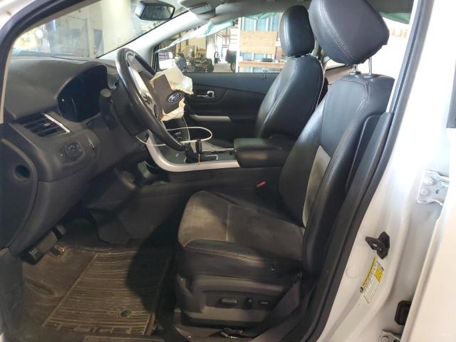 2FMDK4JC5DBB20484 - 2013 FORD EDGE SEL WHITE photo 7