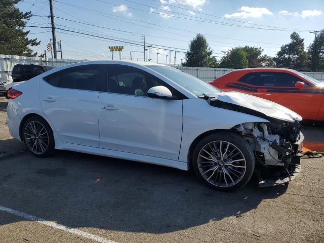 KMHD04LB0HU355613 - 2017 HYUNDAI ELANTRA SPORT WHITE photo 4