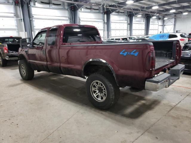 1FTWX31R38EA91428 - 2008 FORD F350 SRW SUPER DUTY BURGUNDY photo 2