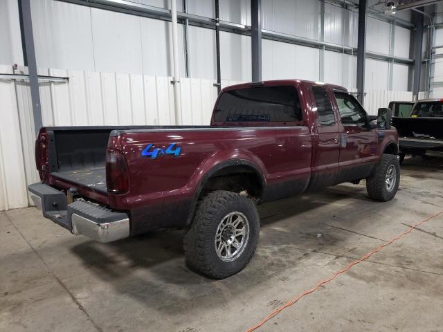 1FTWX31R38EA91428 - 2008 FORD F350 SRW SUPER DUTY BURGUNDY photo 3