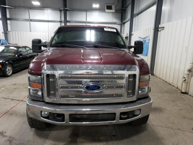 1FTWX31R38EA91428 - 2008 FORD F350 SRW SUPER DUTY BURGUNDY photo 5