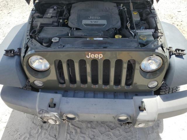 1C4BJWDG8FL717737 - 2015 JEEP WRANGLER U SPORT GREEN photo 12