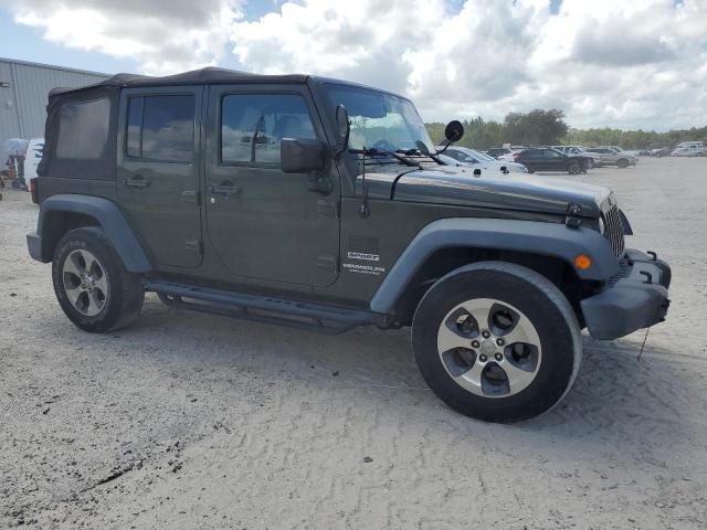 1C4BJWDG8FL717737 - 2015 JEEP WRANGLER U SPORT GREEN photo 4