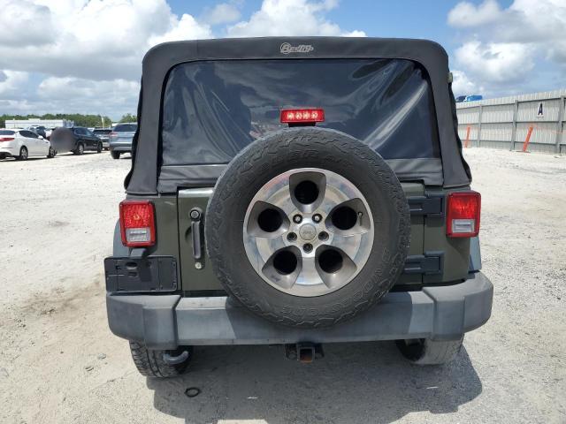 1C4BJWDG8FL717737 - 2015 JEEP WRANGLER U SPORT GREEN photo 6