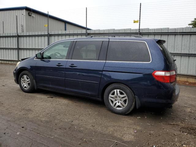 5FNRL38707B094846 - 2007 HONDA ODYSSEY EXL BLUE photo 2