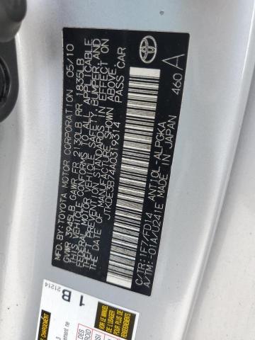 JTKDE3B74A0319314 - 2010 TOYOTA SCION TC 银色 照片 12