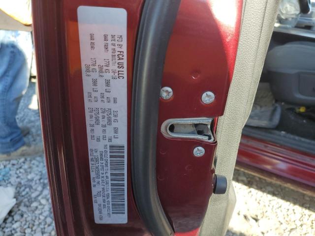 1C6RR7LTXKS558769 - 2019 RAM 1500 CLASS SLT 栗色 照片 12