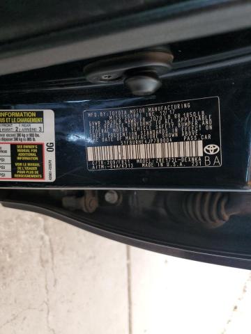 5YFBURHE4JP789004 - 2018 TOYOTA COROLLA L BLACK photo 12