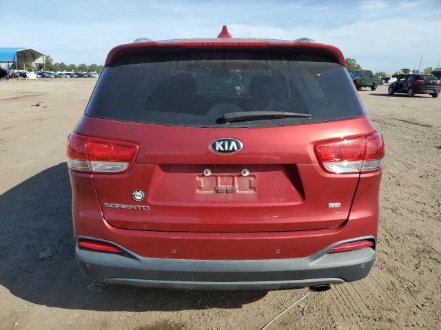 5XYPG4A32JG411258 - 2018 KIA SORENTO LX RED photo 6