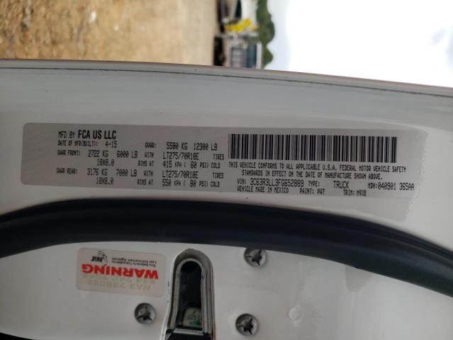 3C63R3LL3FG652889 - 2015 RAM 3500 SLT Ақ фото 12