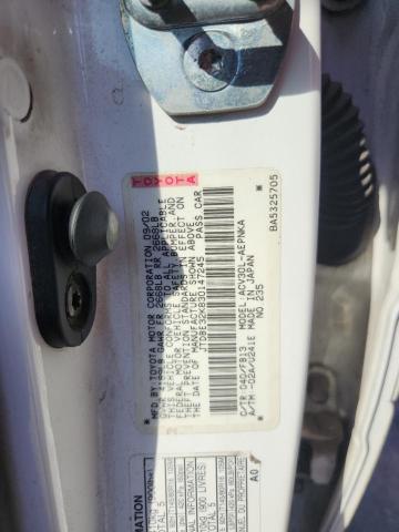 JTDBE32K830147245 - 2003 TOYOTA CAMRY LE Ağ foto 12