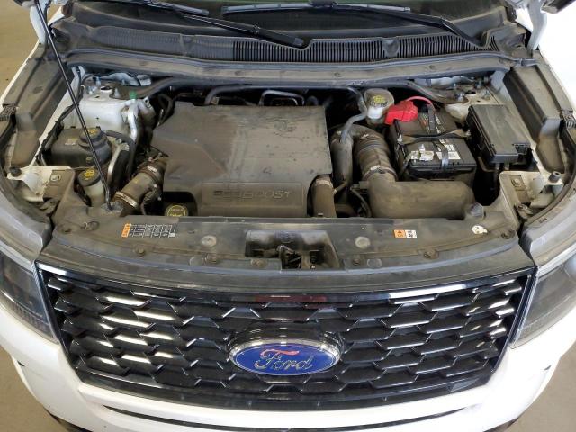 1FM5K8GT8KGB53696 - 2019 FORD EXPLORER SPORT Blanc photo 12