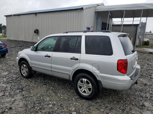 2HKYF18514H584425 - 2004 HONDA PILOT EXL SILVER photo 2