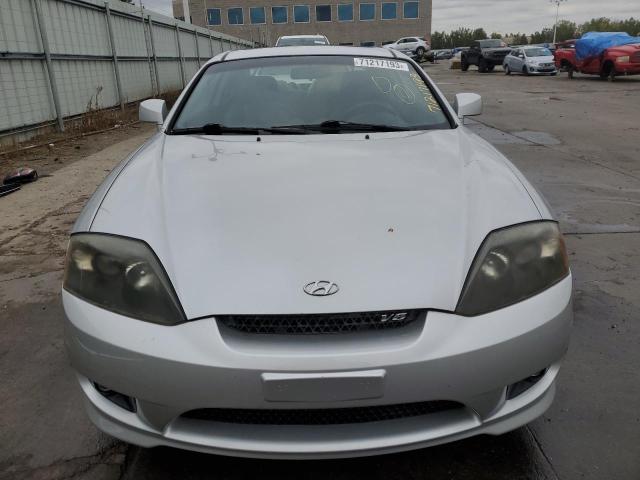 KMHHN65F35U162849 - 2005 HYUNDAI TIBURON GT SILVER photo 5