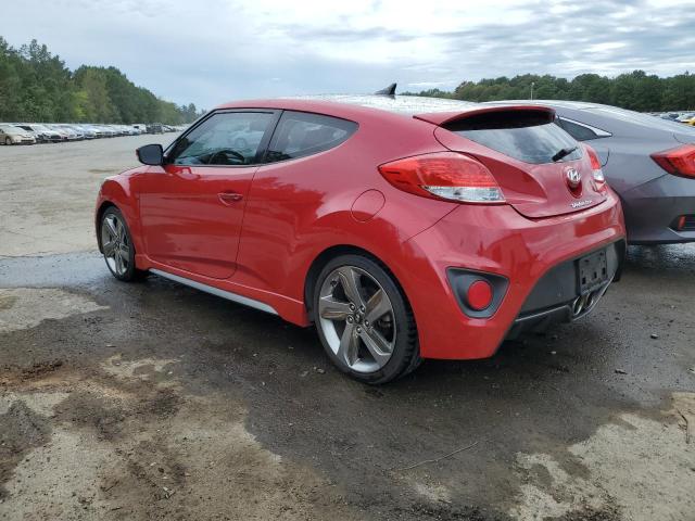 KMHTC6AE3DU156996 - 2013 HYUNDAI VELOSTER TURBO RED photo 2