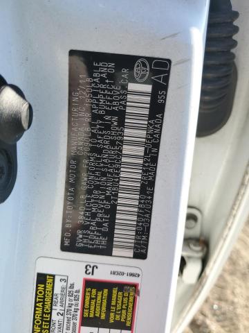 2T1BU4EE9CC757935 - 2012 TOYOTA COROLLA BASE Biały zdjęcie 12