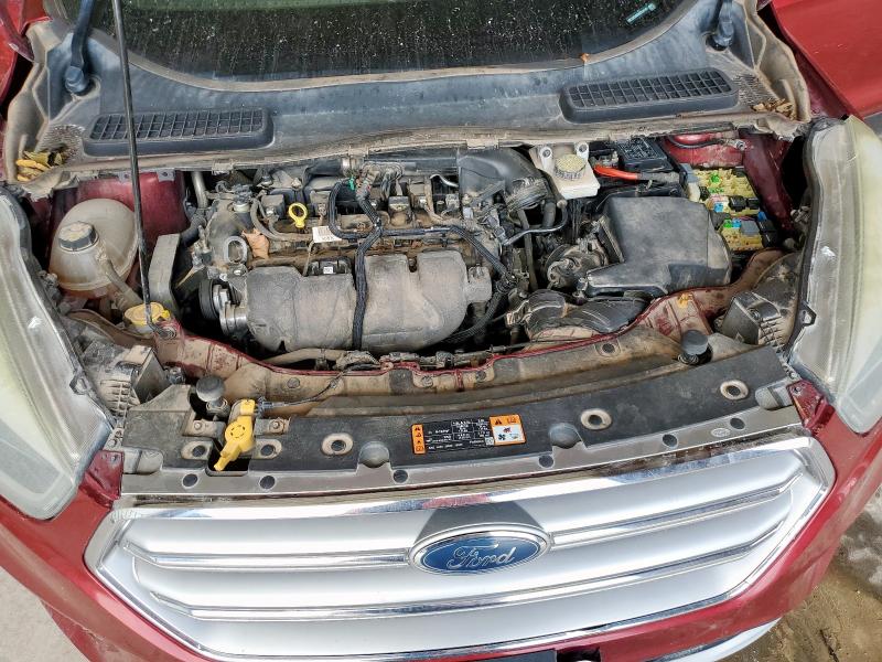 1FMCU0J98HUC34143 - 2017 FORD ESCAPE TITANIUM წითელი ფოტო 12