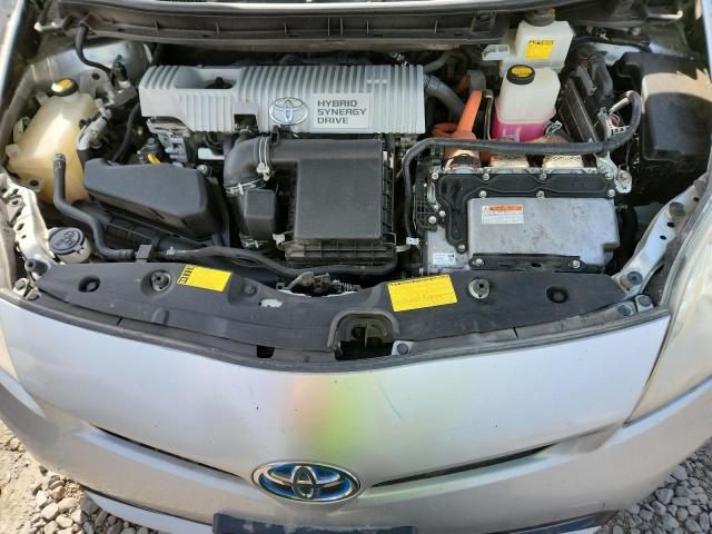 JTDKN3DU8C5458918 - 2012 TOYOTA PRIUS SILVER photo 11