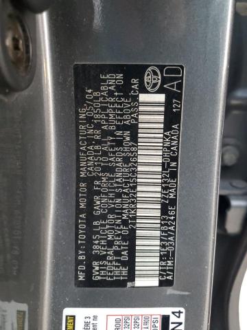 2T1KR32E15C326587 - 2005 TOYOTA COROLLA MA XR GRAY photo 13