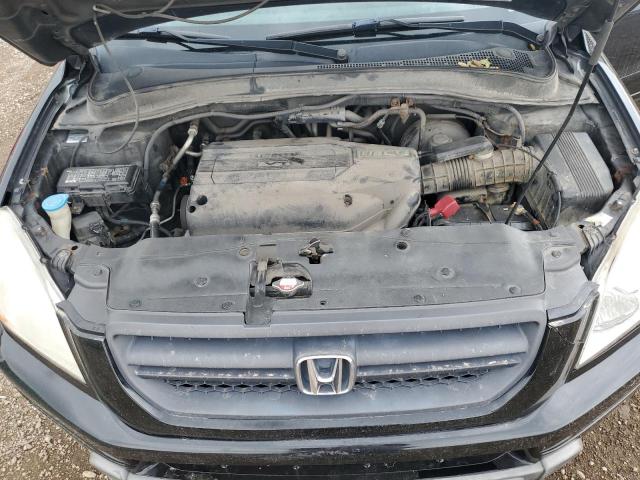 2HKYF18583H603938 - 2003 HONDA PILOT EXL შავი ფოტო 12