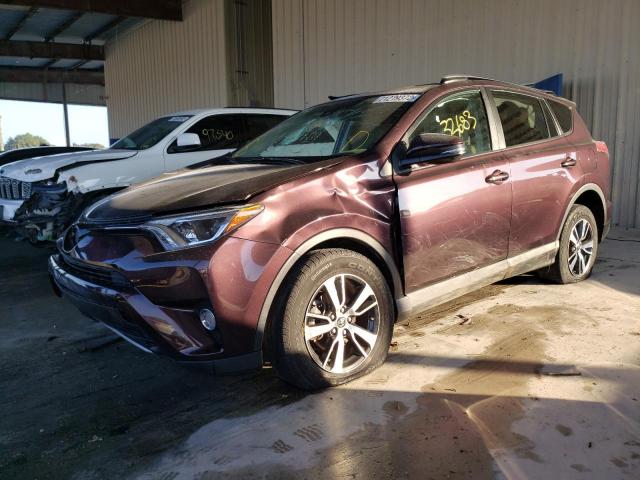 2T3WFREV2JW505357 - 2018 TOYOTA RAV4 ADVENTURE BURGUNDY photo 1