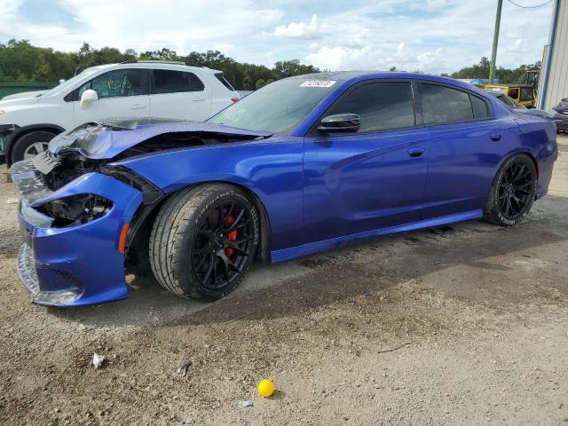 2C3CDXL90GH185892 - 2016 DODGE CHARGER SRT HELLCAT BLUE photo 1