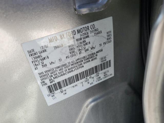 2LMDU68C58BJ13704 - 2008 LINCOLN MKX GRAY photo 13