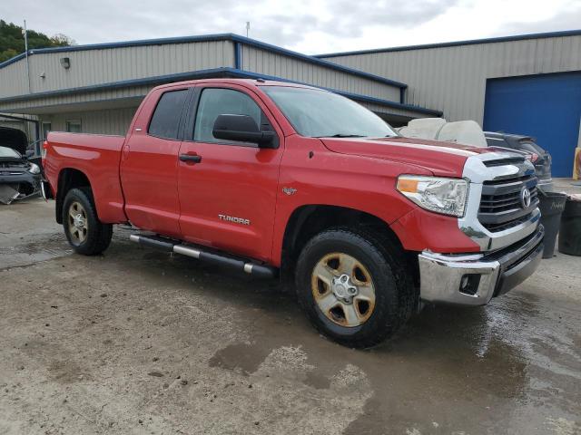 5TFUM5F18EX054468 - 2014 TOYOTA TUNDRA DOUBLE CAB SR/SR5 RED photo 4