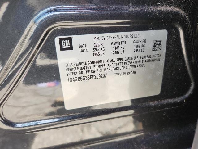 1G4GB5G38FF209297 - 2015 BUICK LACROSSE 蓝色 照片 12