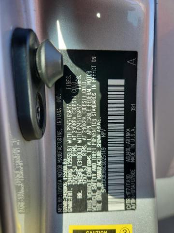 5TDZA3EH6CS025149 - 2012 TOYOTA HIGHLANDER BASE فضي صورة 13