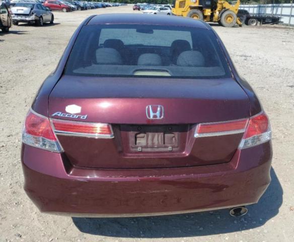 1HGCP2F34CA069733 - 2012 HONDA ACCORD LX Бордовый фото 6
