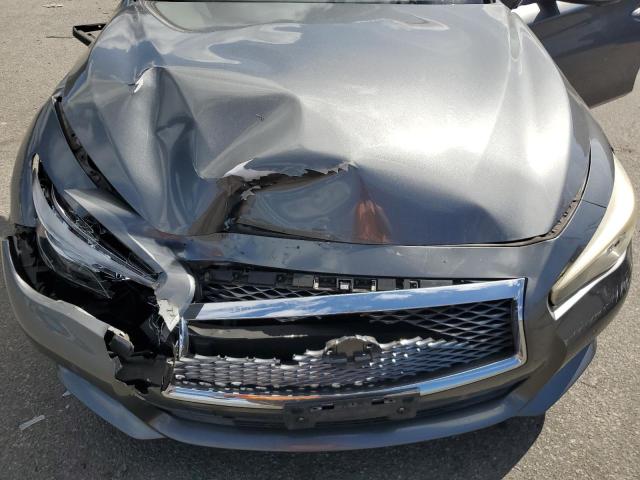 JN1BV7AR1EM689274 - 2014 INFINITI Q50 BASE ნაცრისფერი ფოტო 11