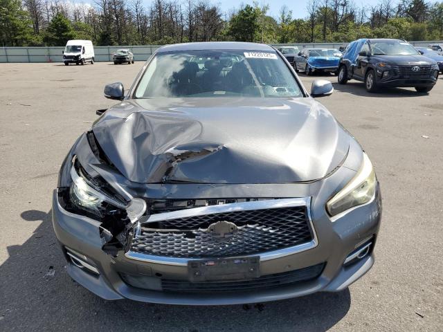 JN1BV7AR1EM689274 - 2014 INFINITI Q50 BASE ნაცრისფერი ფოტო 5