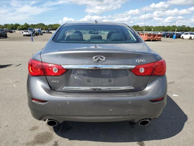 JN1BV7AR1EM689274 - 2014 INFINITI Q50 BASE ნაცრისფერი ფოტო 6