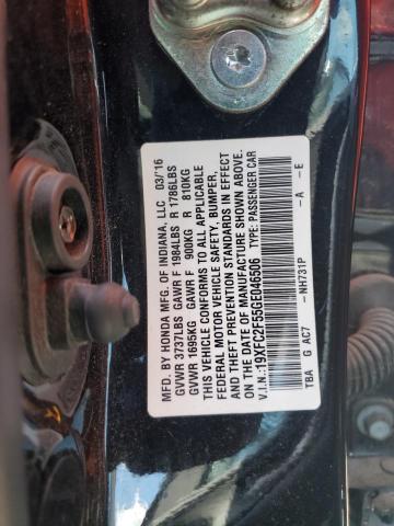 19XFC2F55GE046506 - 2016 HONDA CIVIC LX BLACK photo 13