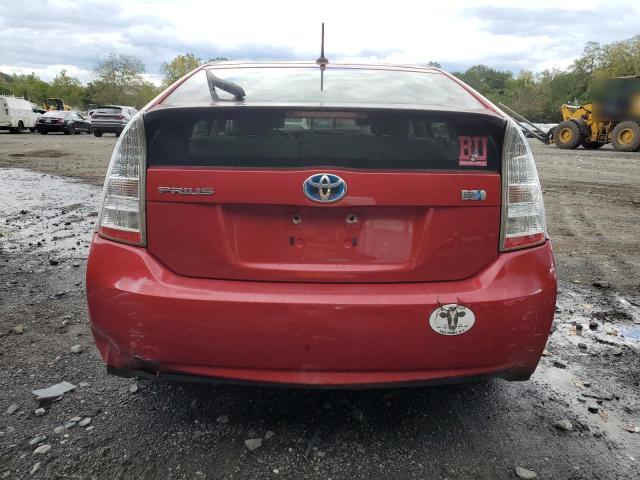 JTDKN3DU1B0246342 - 2011 TOYOTA PRIUS RED photo 6