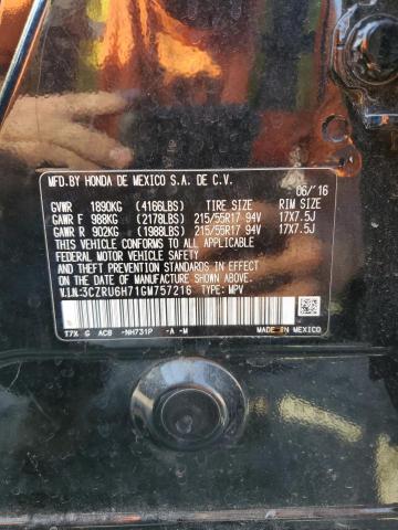 3CZRU6H71GM757216 - 2016 HONDA HR-V EXL 黑色 照片 13