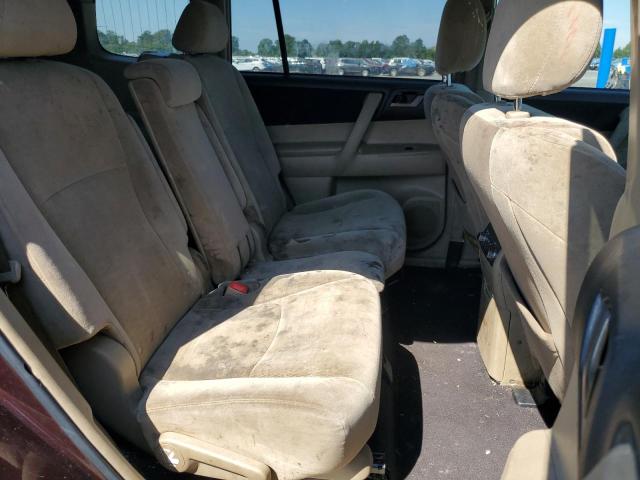 5TDBK3EH8BS090730 - 2011 TOYOTA HIGHLANDER BASE Burgund zdjęcie 11