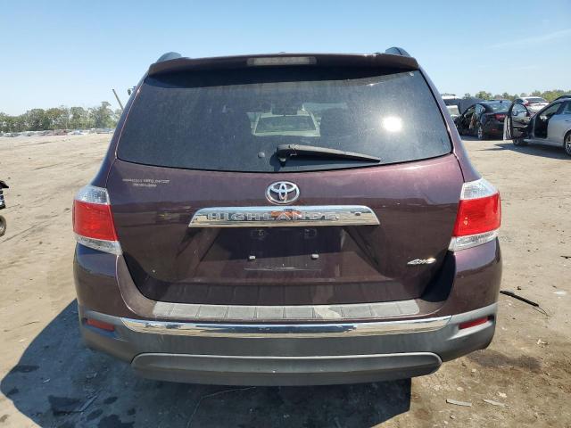 5TDBK3EH8BS090730 - 2011 TOYOTA HIGHLANDER BASE Burgund zdjęcie 6