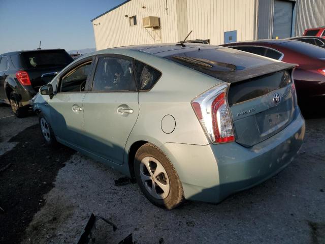 JTDKN3DU4C5453957 - 2012 TOYOTA PRIUS TURQUOISE photo 2