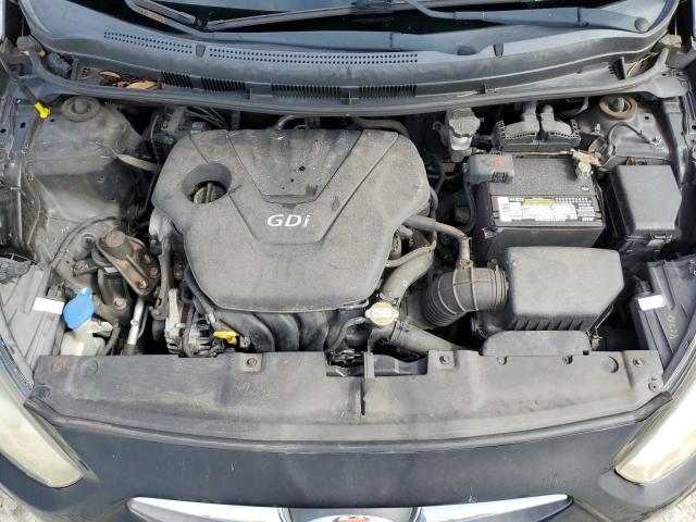 KMHCT5AE2CU007665 - 2012 HYUNDAI ACCENT GLS BLACK photo 11