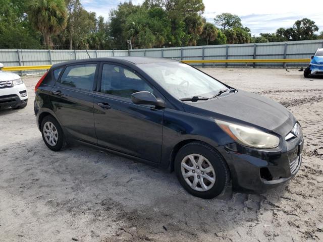 KMHCT5AE2CU007665 - 2012 HYUNDAI ACCENT GLS BLACK photo 4