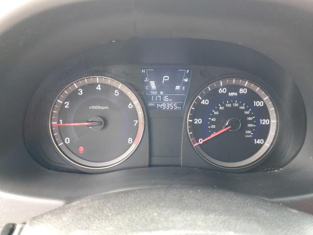 KMHCT5AE2CU007665 - 2012 HYUNDAI ACCENT GLS BLACK photo 9