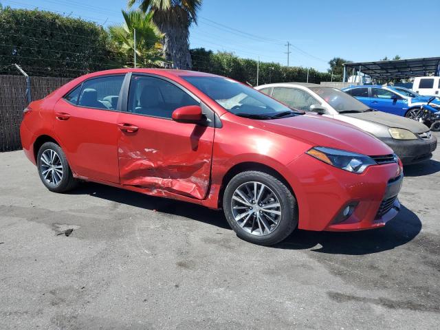 5YFBURHE3GP513857 - 2016 TOYOTA COROLLA L RED photo 4